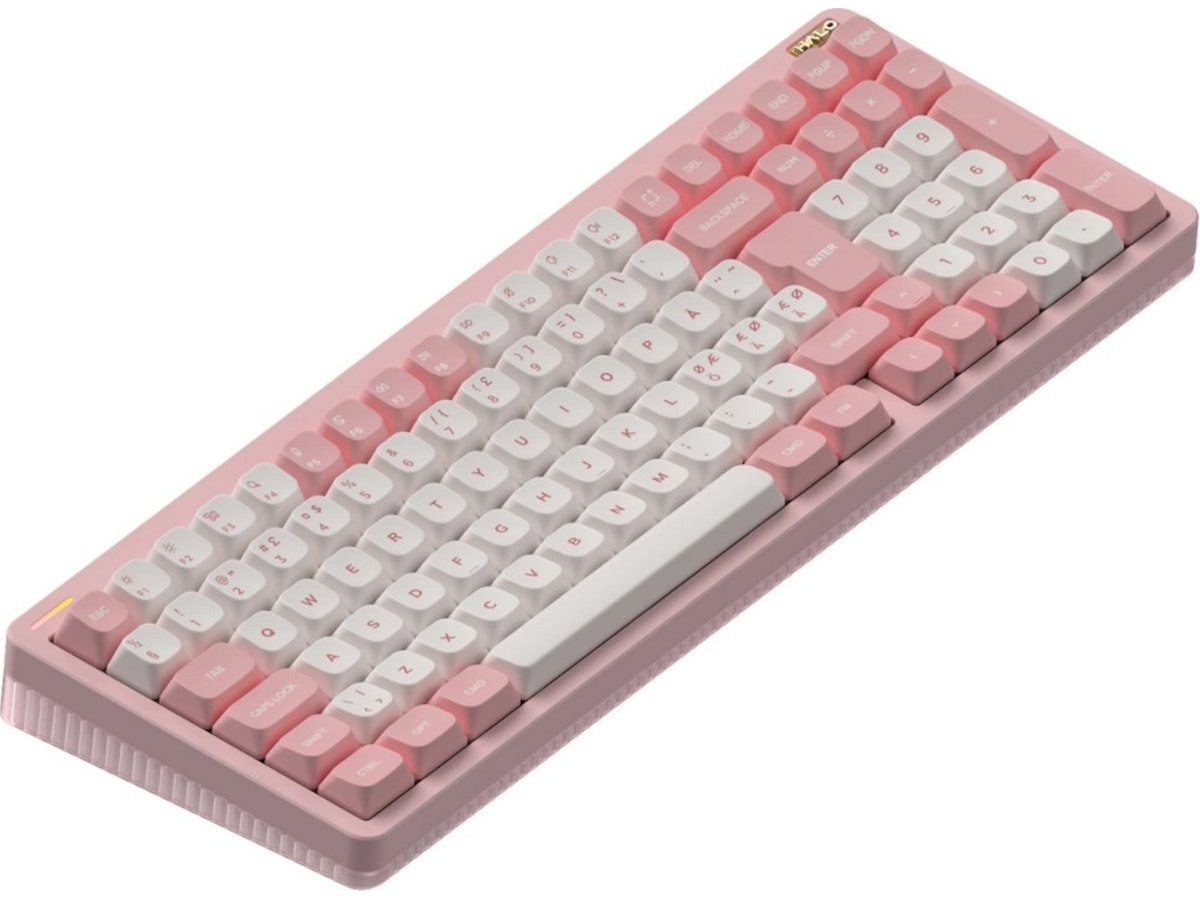 NuPhy Halo96 V2 trådlöst gaming tangentbord (Sakura Fizz/lemon) Gamingtangentbord