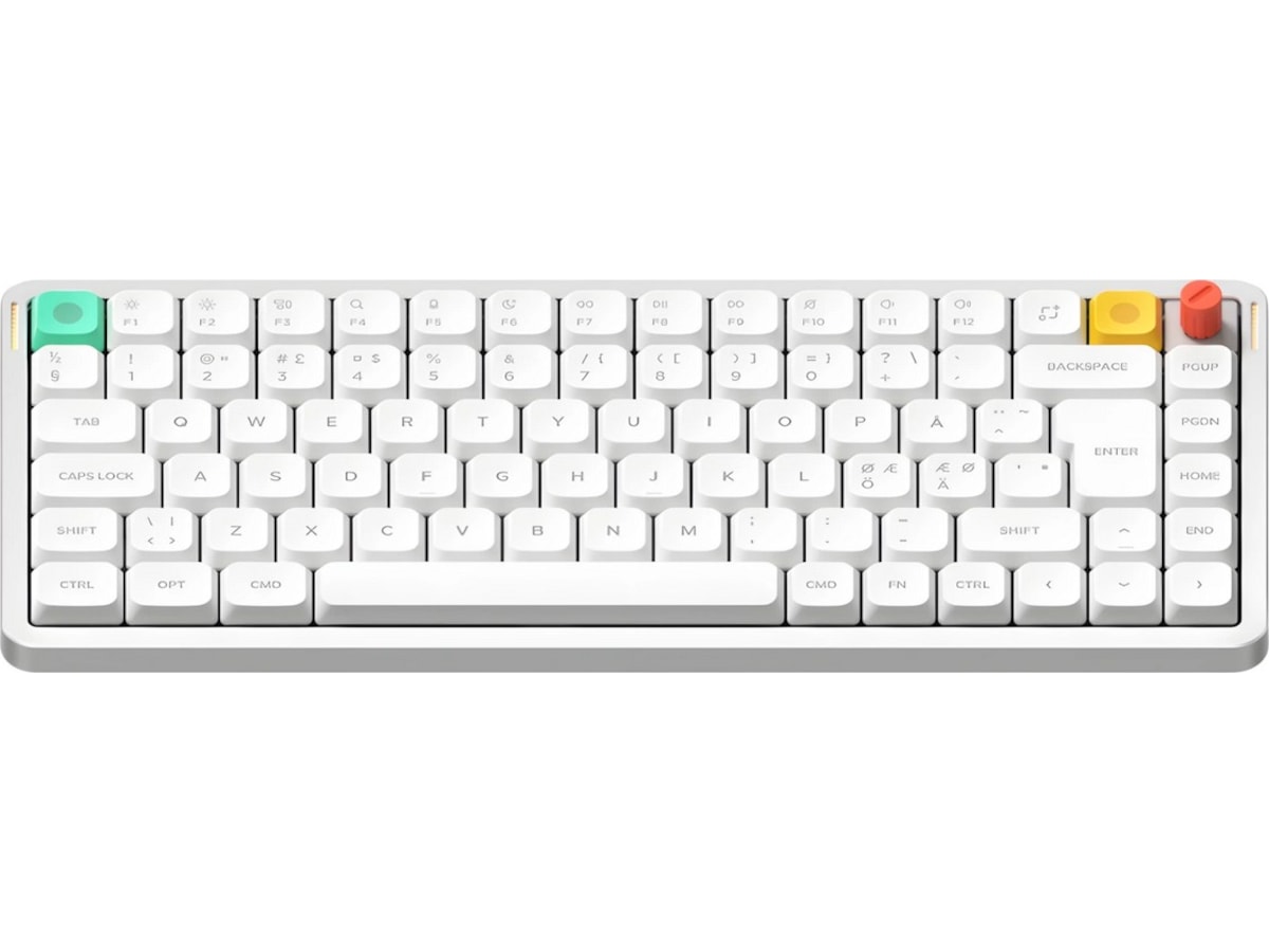 NuPhy Air75 V3 trådlöst gaming tangentbord (nova white / blush nano) Gamingtangentbord