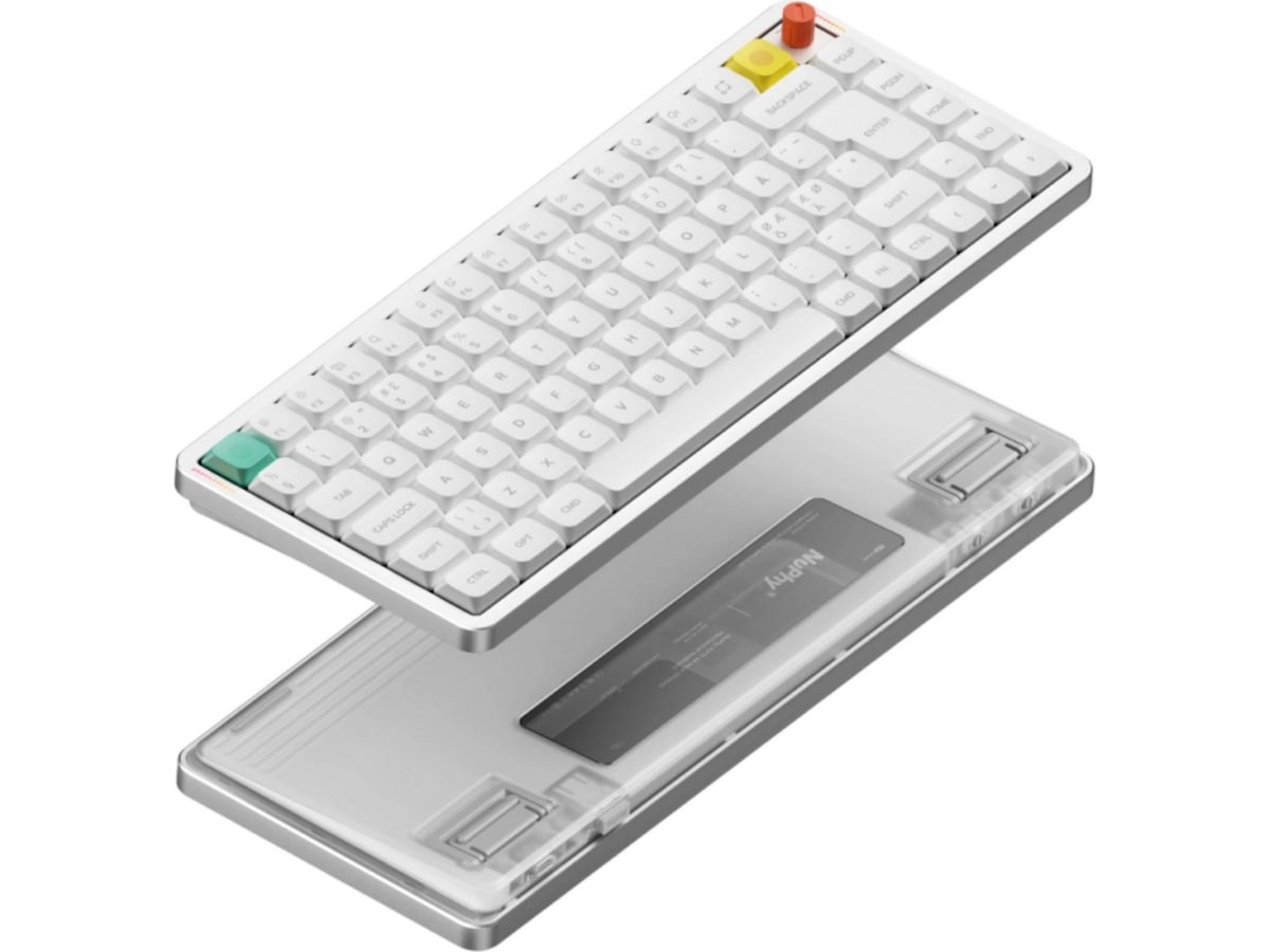 NuPhy Air75 V3 trådlöst gaming tangentbord (nova white / blush nano) Gamingtangentbord