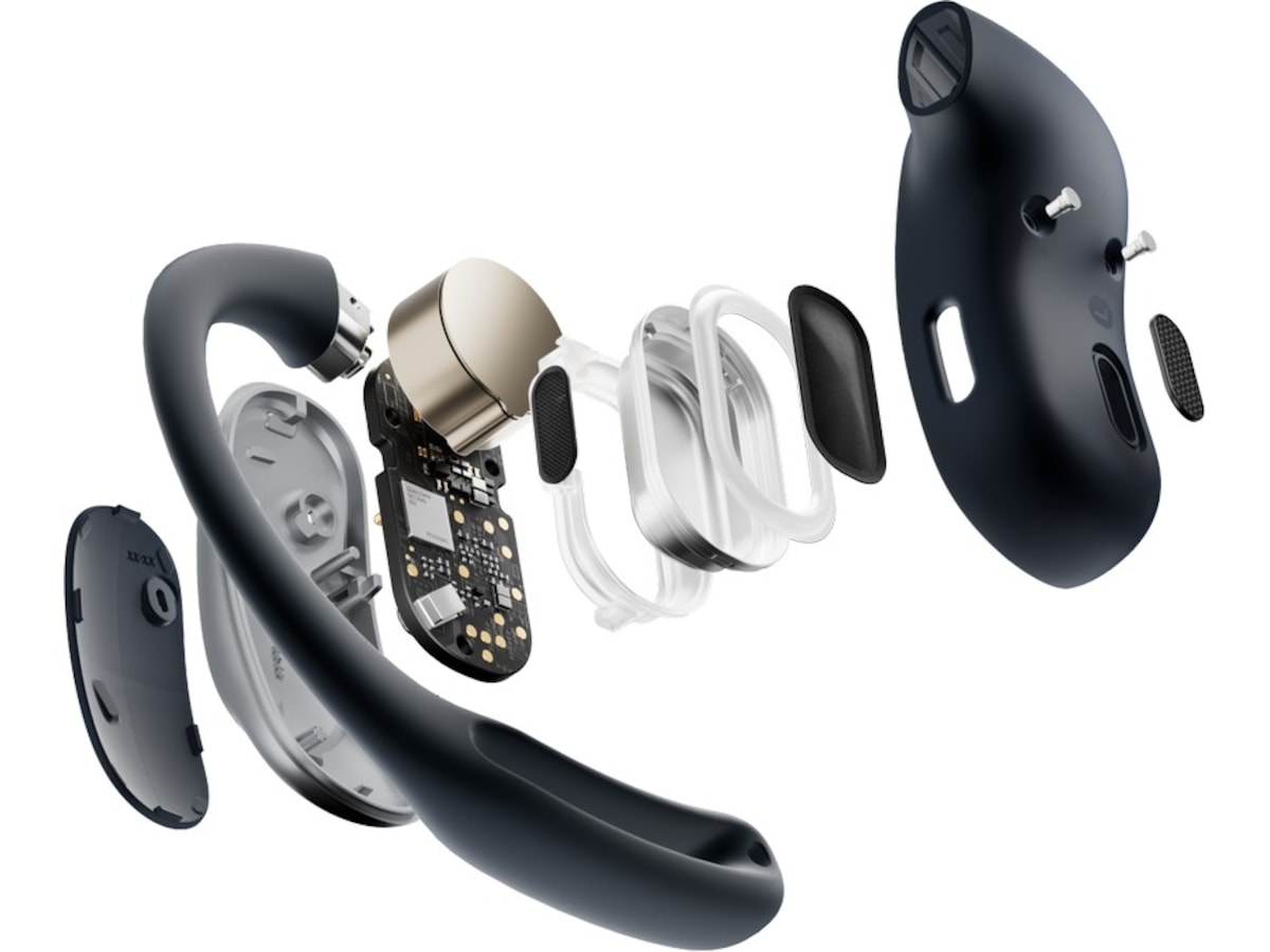 SHOKZ OpenFit Air Trådlösa öronsnäckor, open-ear (svart) -B-Grade Demo headset