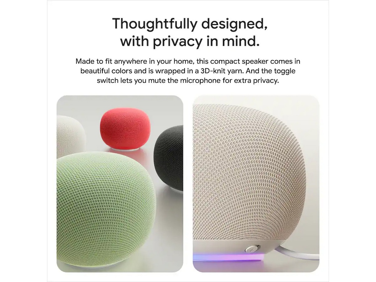 Google Home-högtalare (porcelain) Trådlös / Bluetooth högtalare