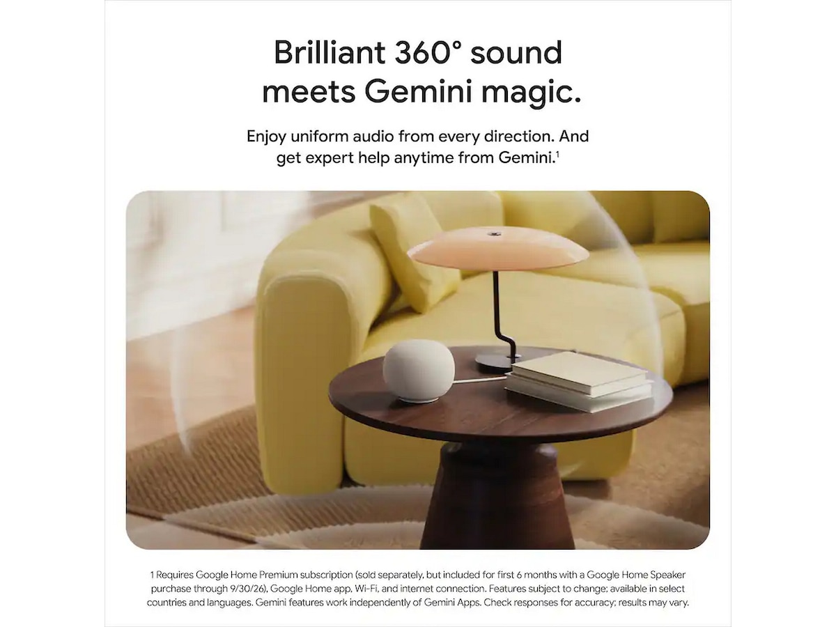 Google Home-högtalare (porcelain) Trådlös / Bluetooth högtalare