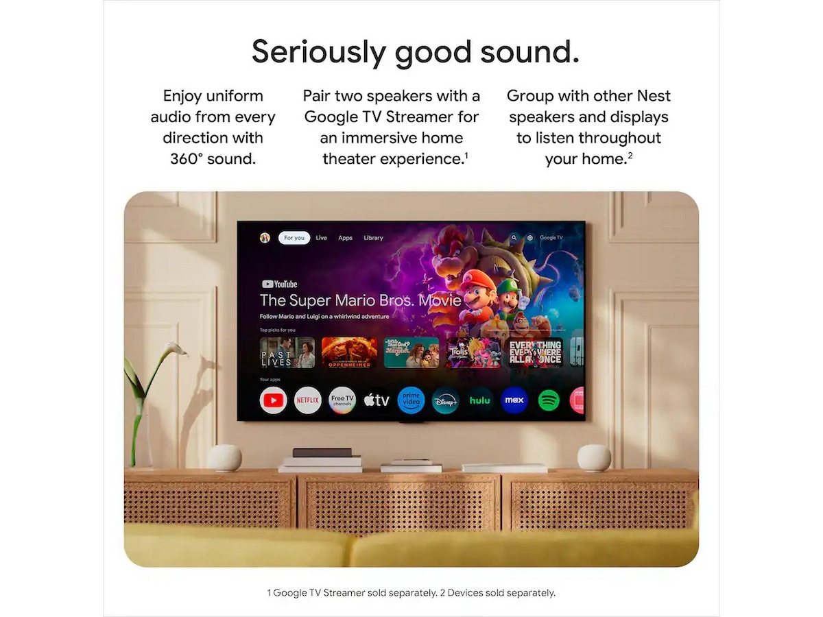 Google Home-högtalare (porcelain) Trådlös / Bluetooth högtalare