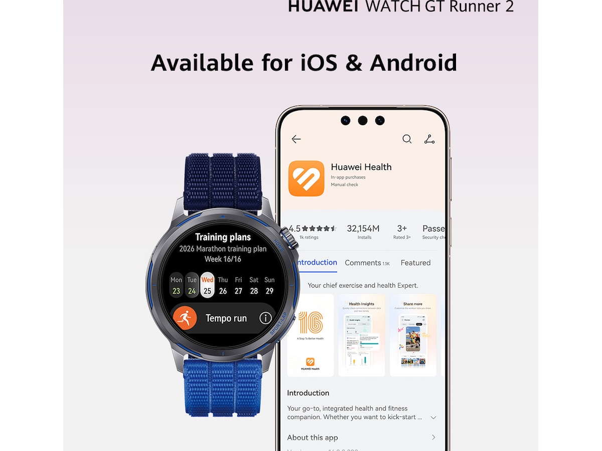 Huawei Watch GT Runner 2 43mm (svart) Smartwatches
