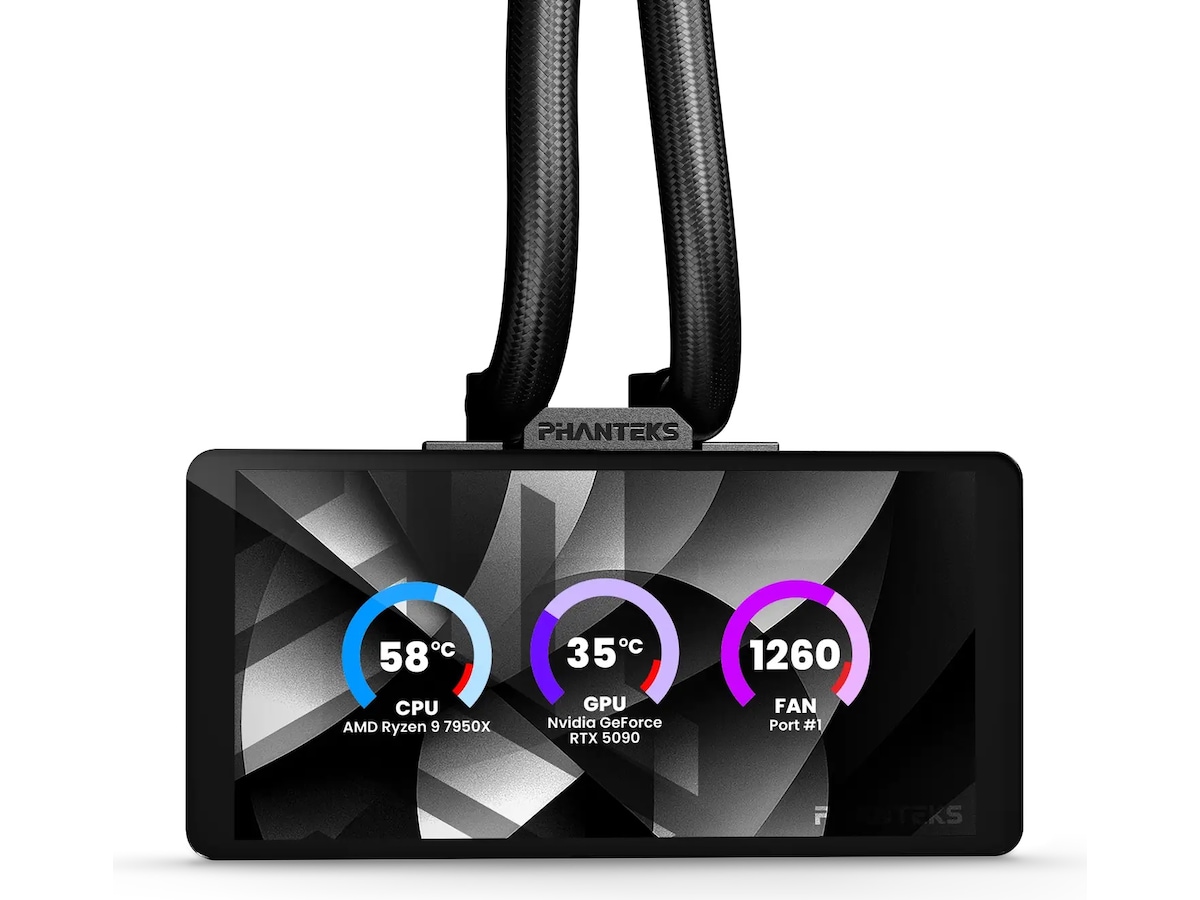 Phanteks Glacier One 36025 LCD Kylare (svart) CPU - Vattenkylning