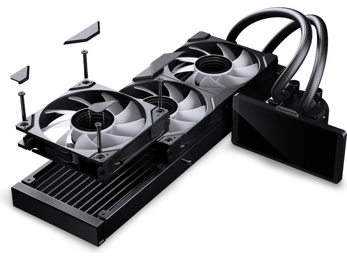 Phanteks Glacier One 36025 LCD Kylare (svart) CPU - Vattenkylning