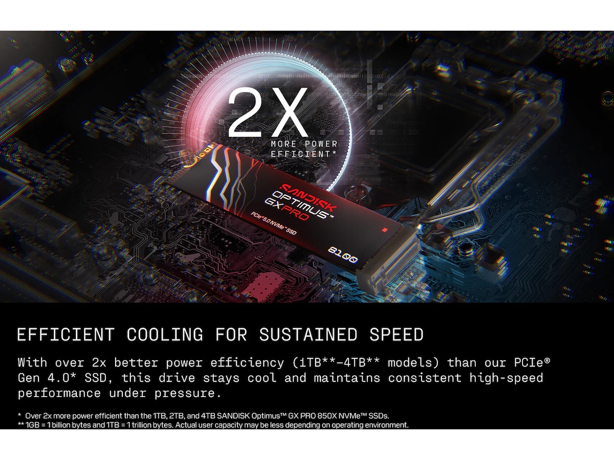 Sandisk Optimus GX PRO 8100 SSD 4TB SSD M.2