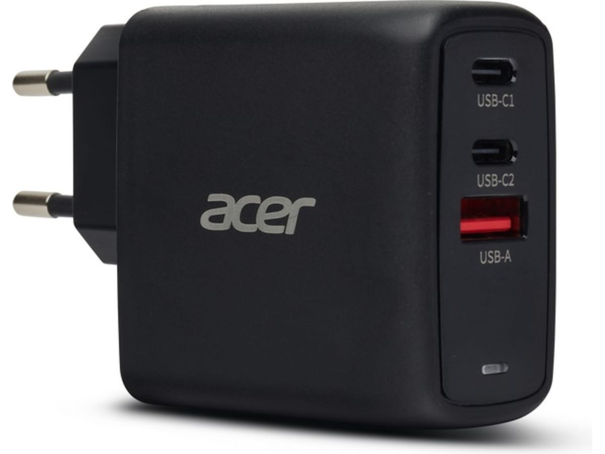 Acer 67W GaN PD-laddare med 3 portar Batteri och laddare