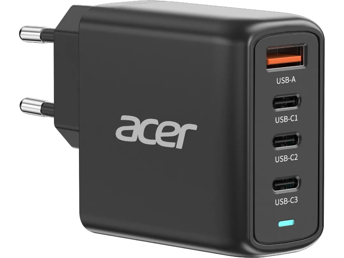 Acer 100W GaN PD-laddare med 4 portar Batteri och laddare