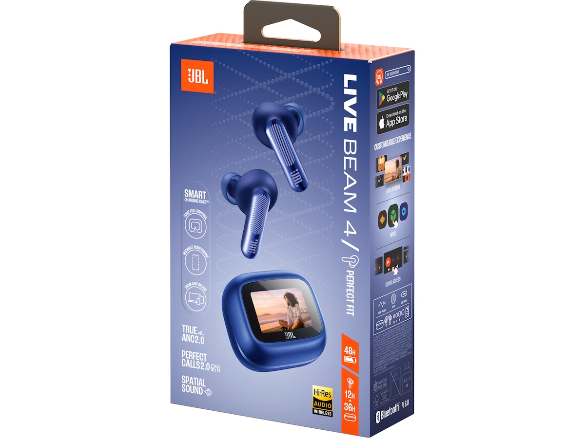 JBL Live Beam 4 Trådlösa öronsnäckor (blå) In-ear hörlurar