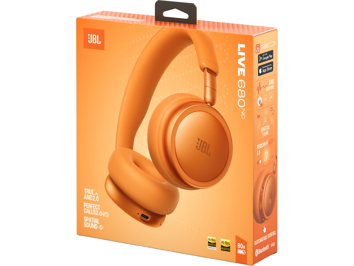 JBL LIVE 680NC Trådlösa on-ear hörlurar med aktiv brusreducering Hörlurar