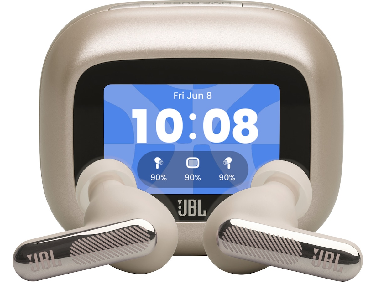 JBL Live Beam 4 trådlösa öronproppar (champagne) In-ear hörlurar