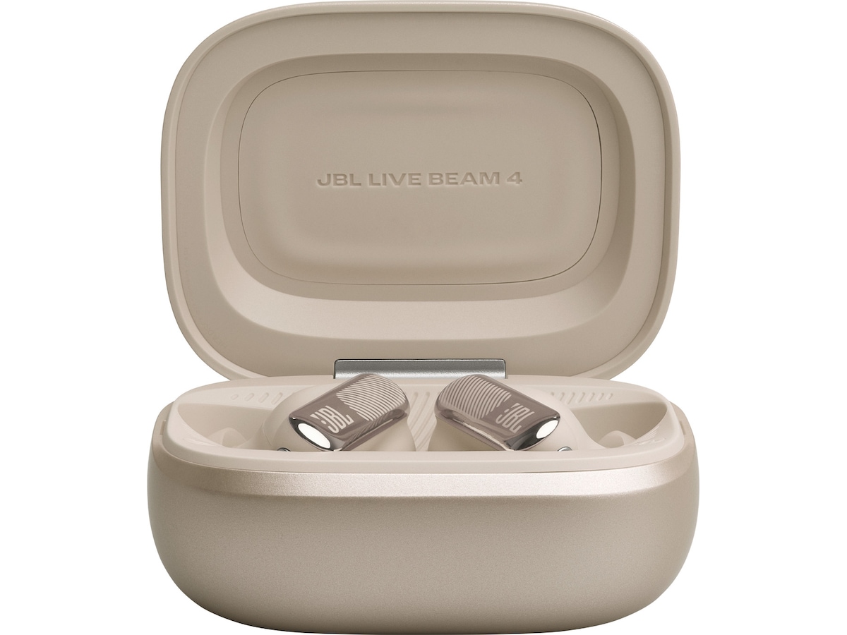 JBL Live Beam 4 trådlösa öronproppar (champagne) In-ear hörlurar
