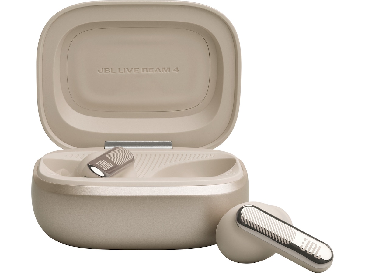 JBL Live Beam 4 trådlösa öronproppar (champagne) In-ear hörlurar