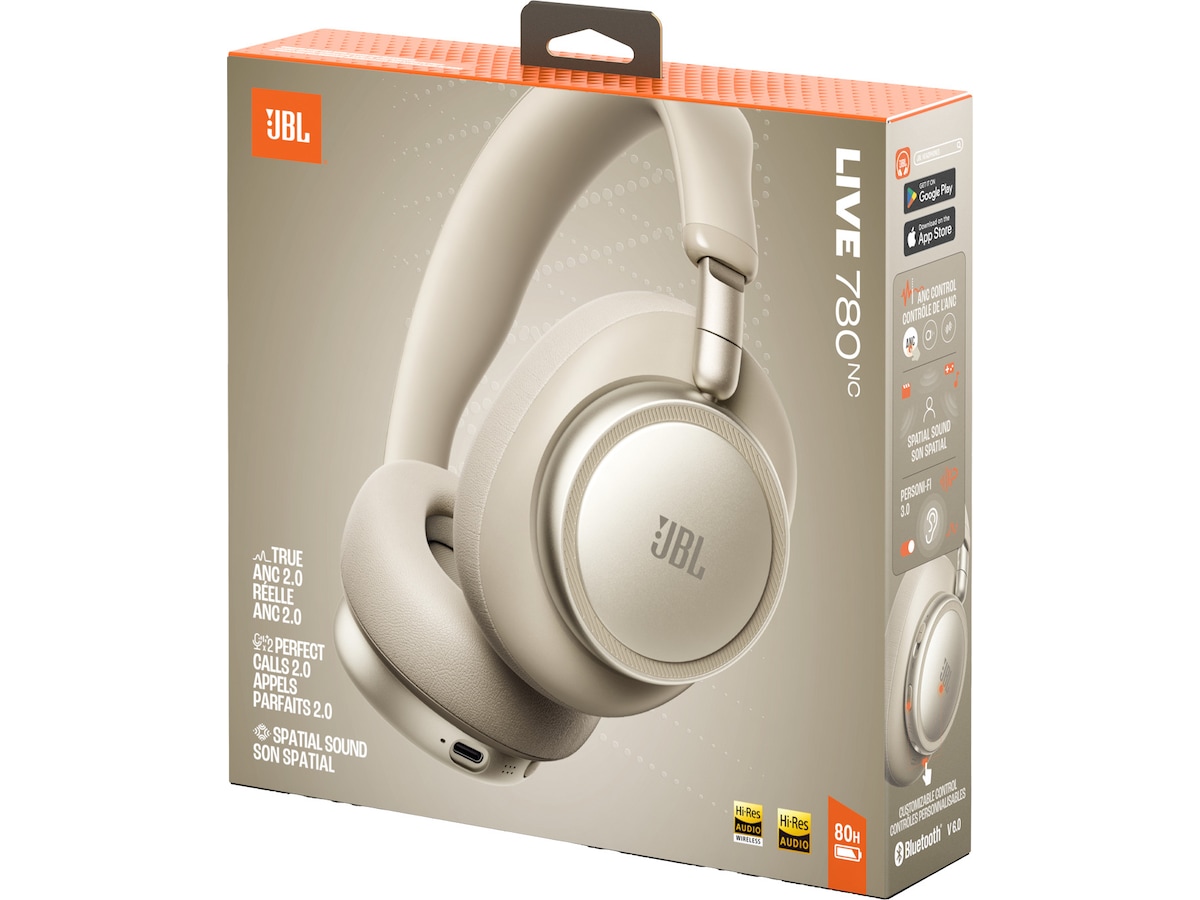 JBL LIVE 780NC Trådlösa Over-Ear Hörlurar (sand) Hörlurar