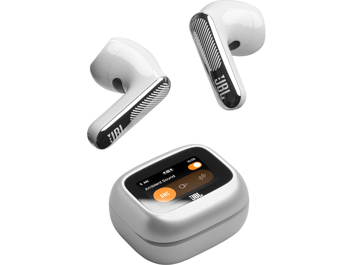 JBL LIVE FLEX 4 - Trådlösa öronproppar (silver) In-ear hörlurar