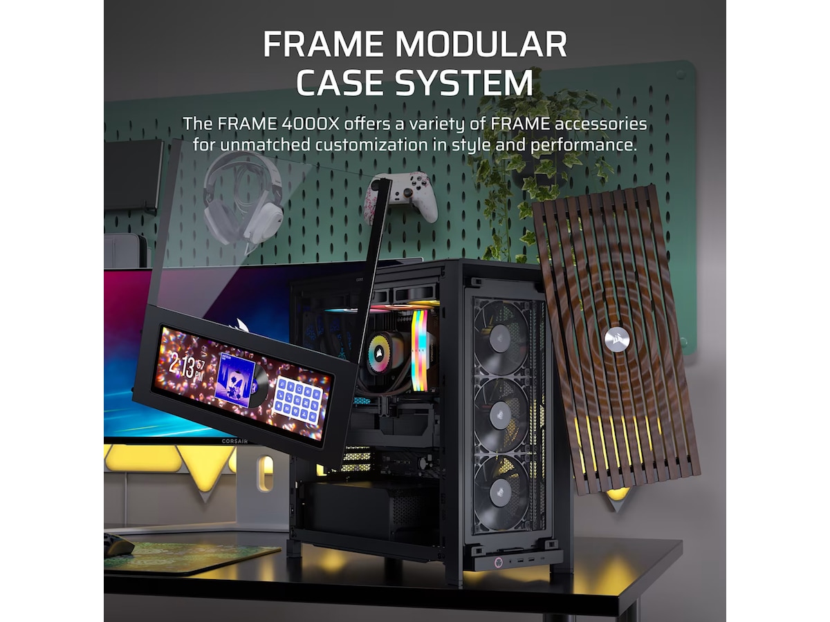Corsair FRAME 4000X RS Mid Tower (svart) Midi tower