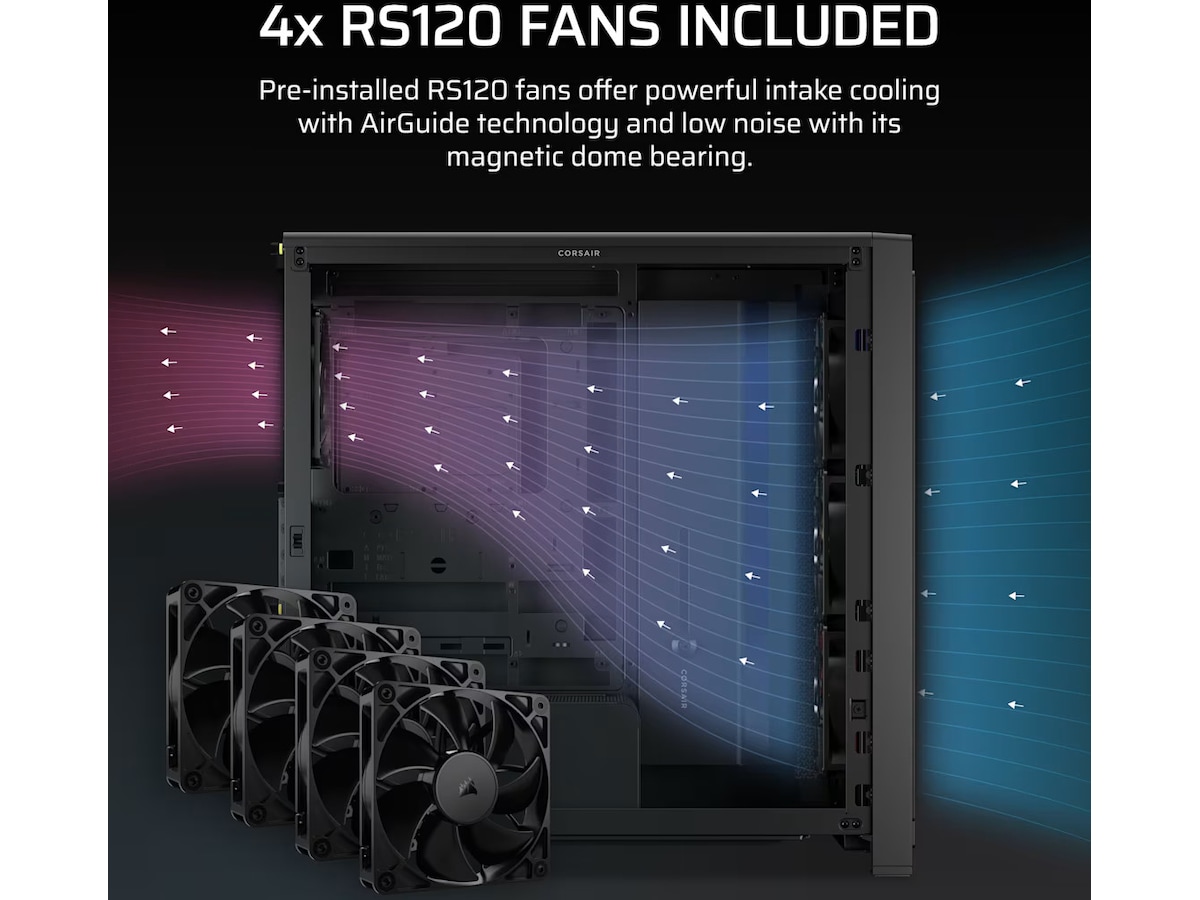 Corsair FRAME 4000X RS Mid Tower (svart) Midi tower