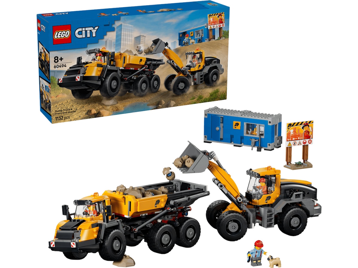 LEGO City Dumper och frontlastare 60494 LEGO