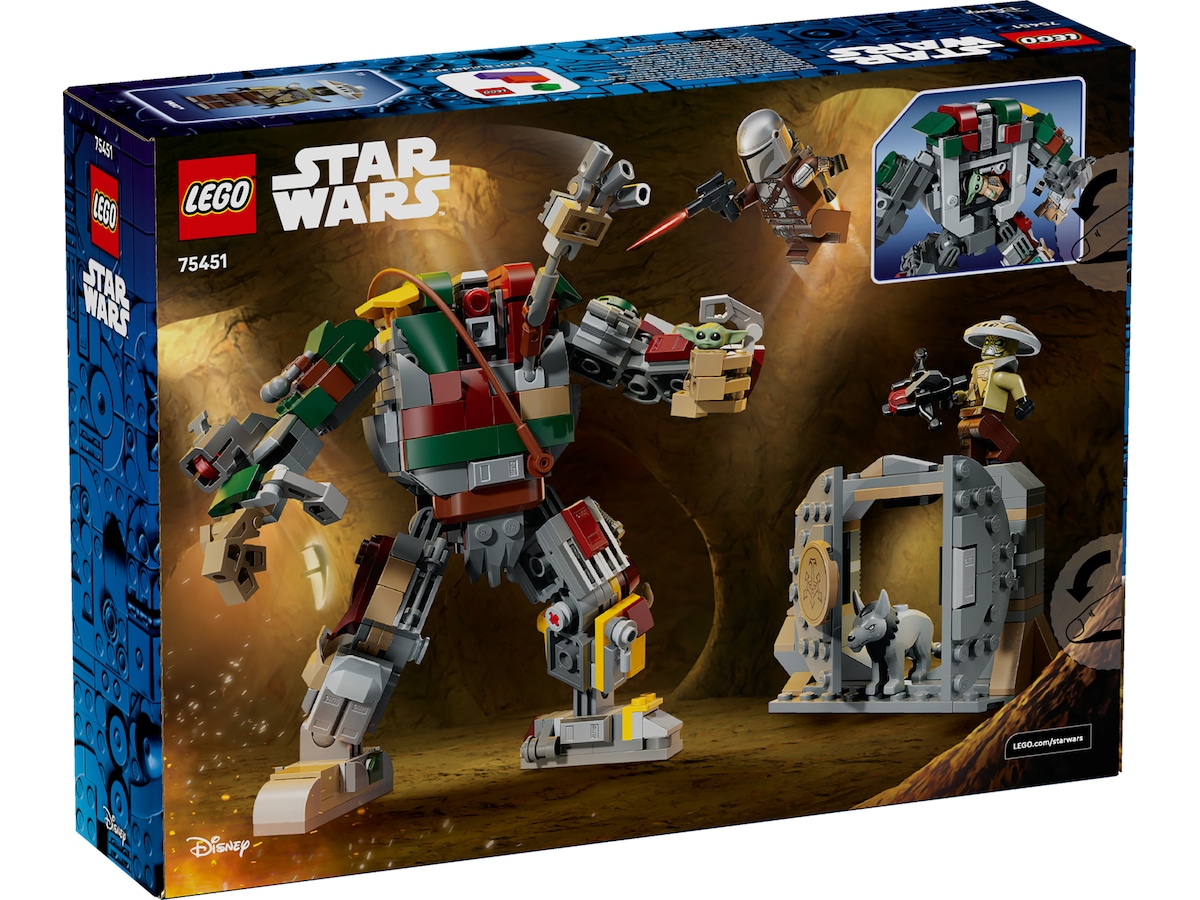 LEGO Star Wars Mandalorianen och Grogu mot Huttpalassets Vaktdroid 75451 