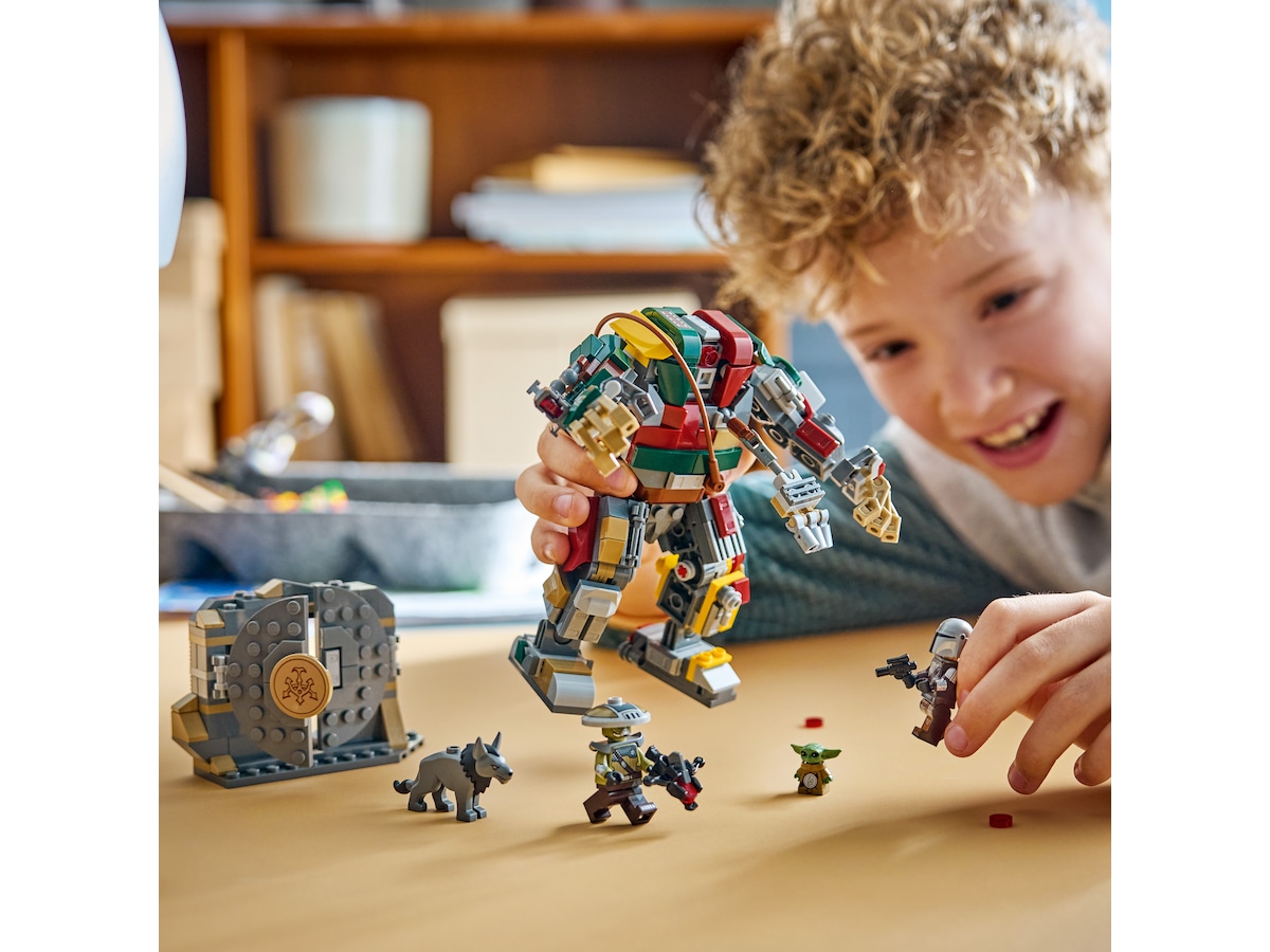 LEGO Star Wars Mandalorianen och Grogu mot Huttpalassets Vaktdroid 75451 