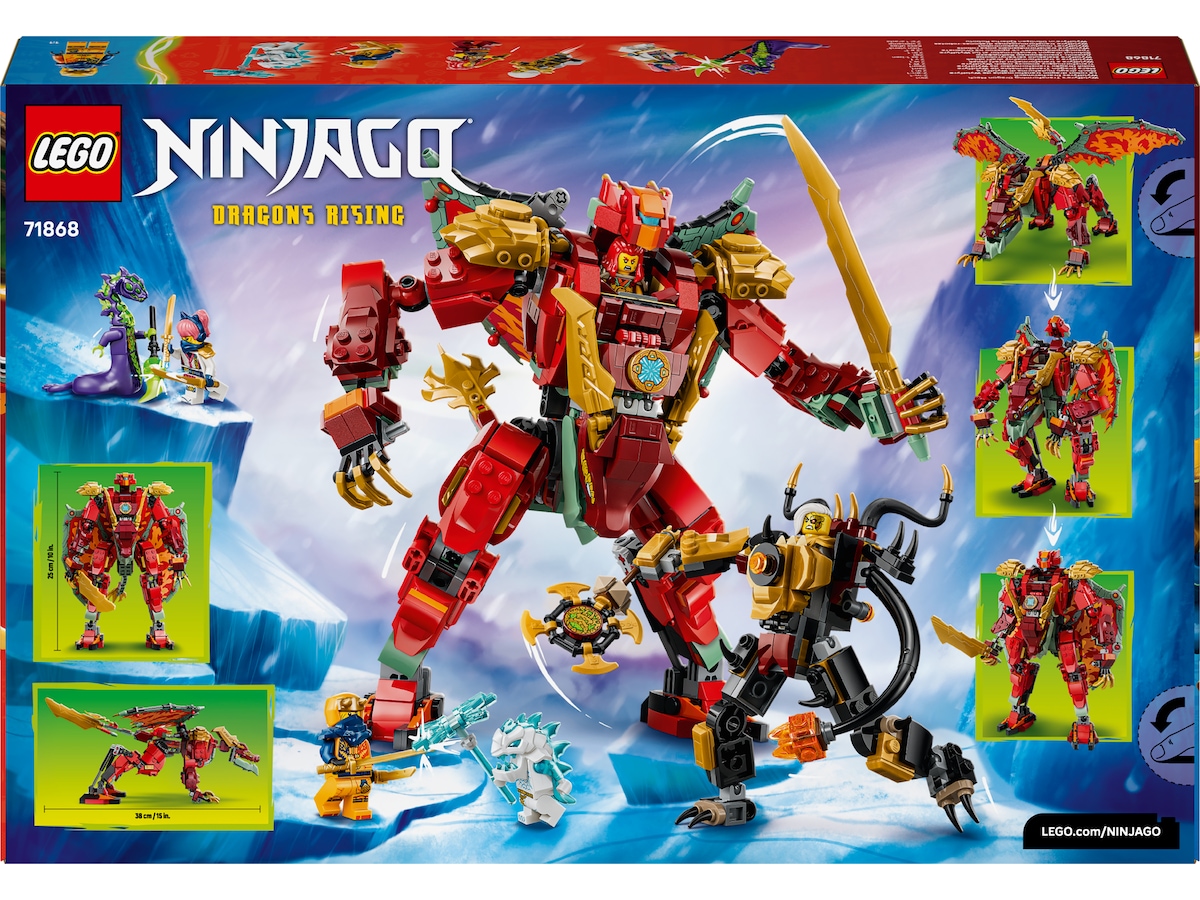 LEGO Wyldfyres förvandlingsdrakrobot 71868 LEGO