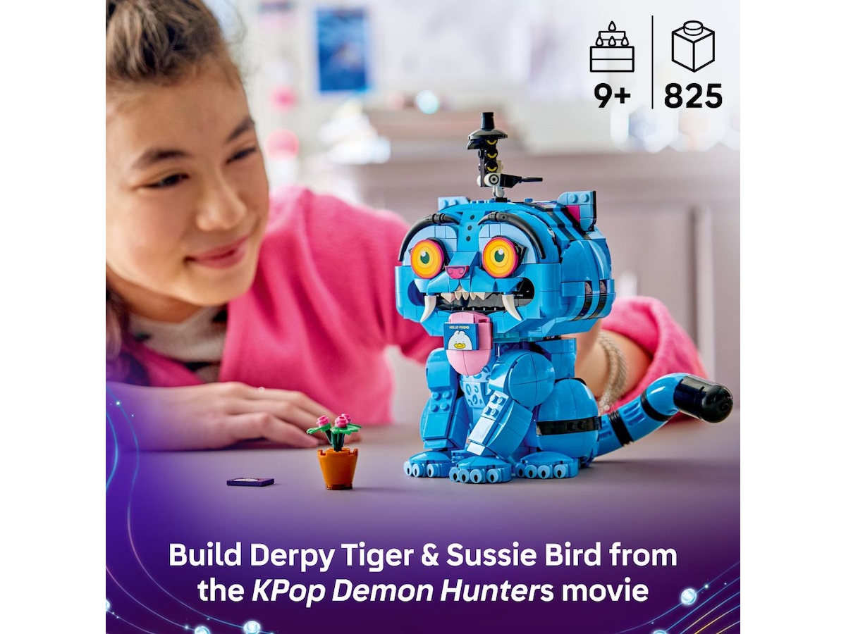 LEGO KPop Demon Hunters Tigern Derpy och fågeln Sussie 72537 LEGO