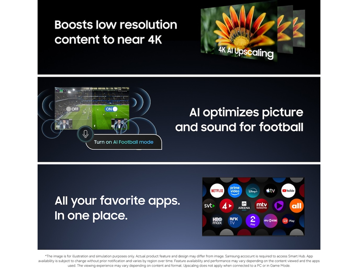 Samsung 85" M80H Mini LED 4K Smart TV (2026) Över 80 tums TV