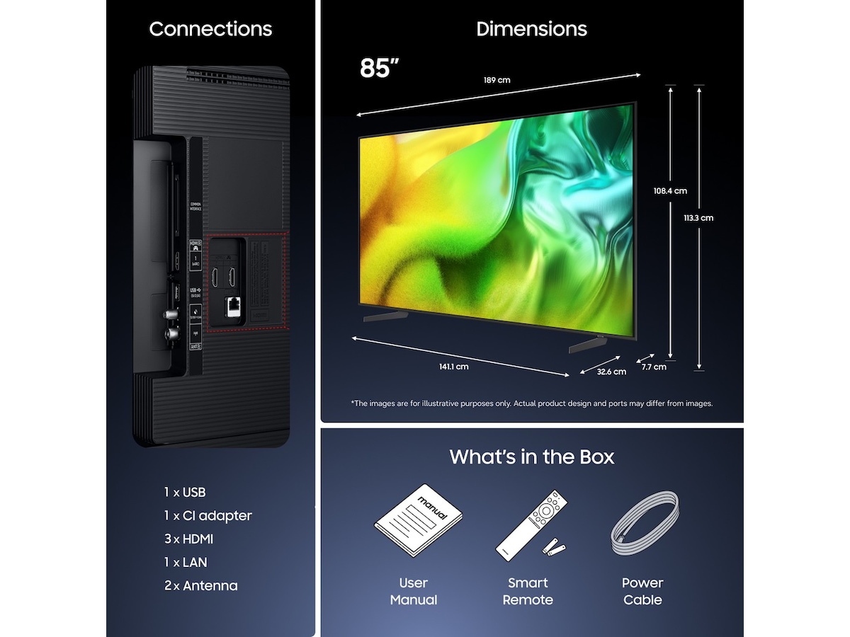 Samsung 85" M80H Mini LED 4K Smart TV (2026) Över 80 tums TV