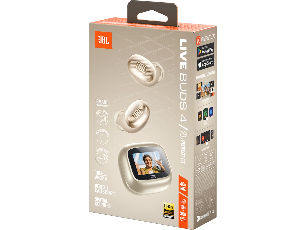 JBL LIVE BUDS 4 trådlösa öronproppar (champagne) In-ear hörlurar