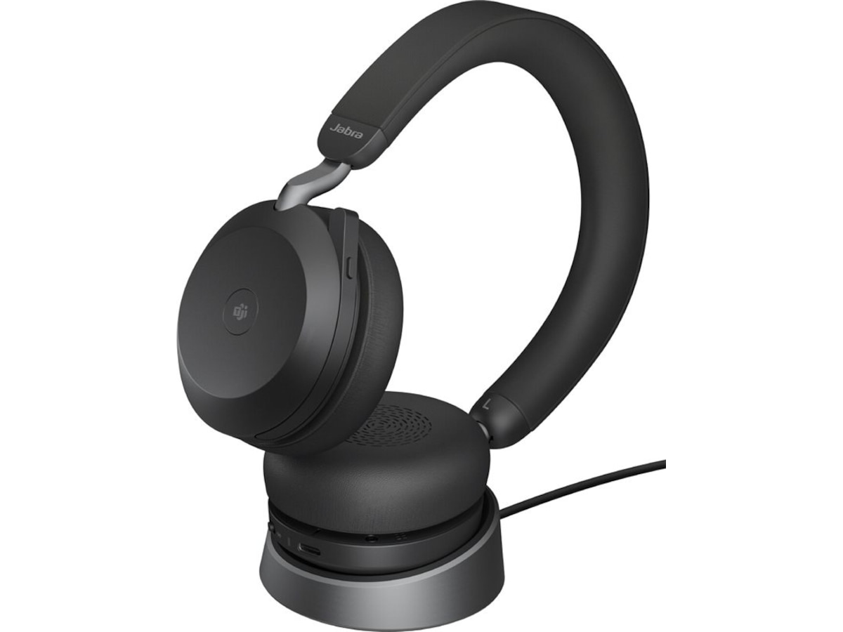 Jabra Evolve2 75, Link380c MS Stereo Stand (svart) Headset