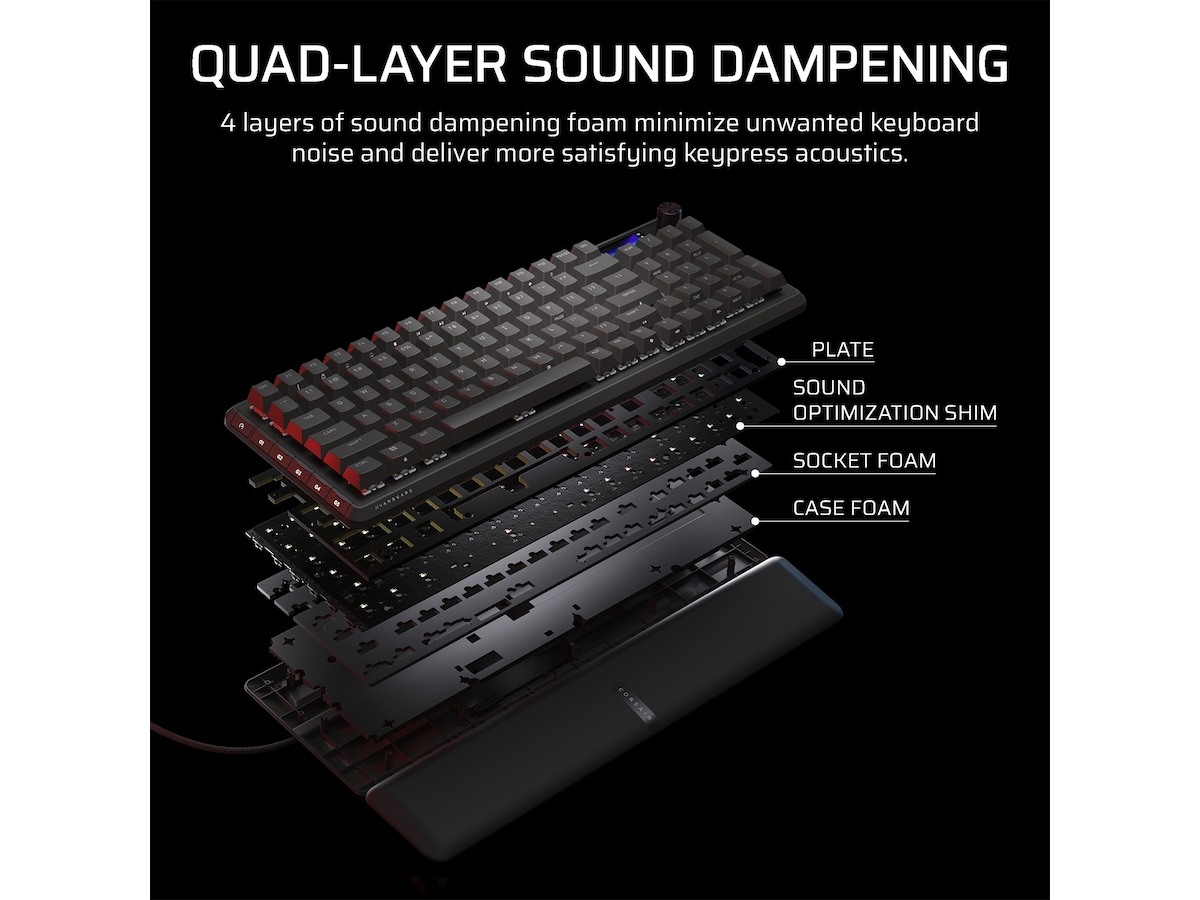 CORSAIR VANGUARD 96 WIRELESS Gaming Tangentbord Gamingtangentbord