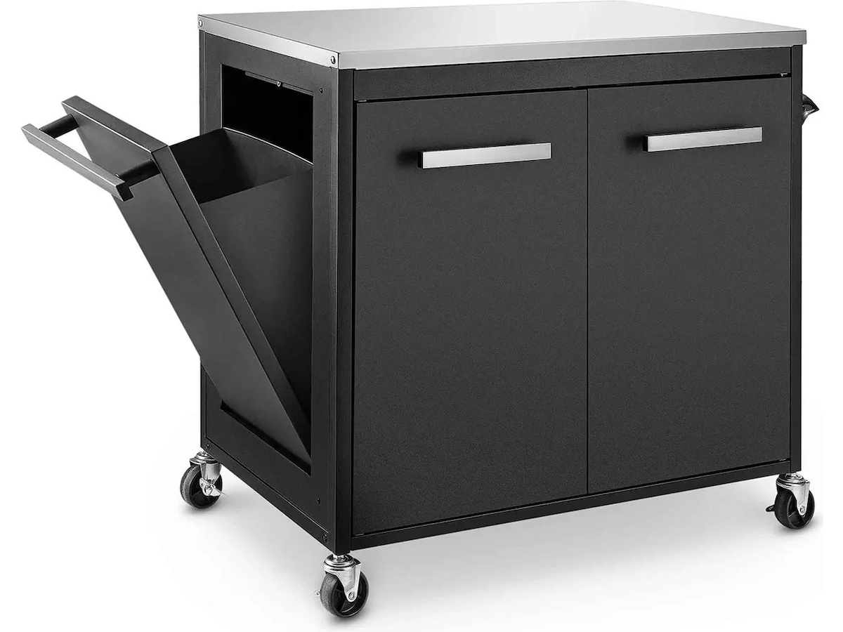 Austin and Barbeque Trolleybord med dörrar Utomhusgrillvagnar