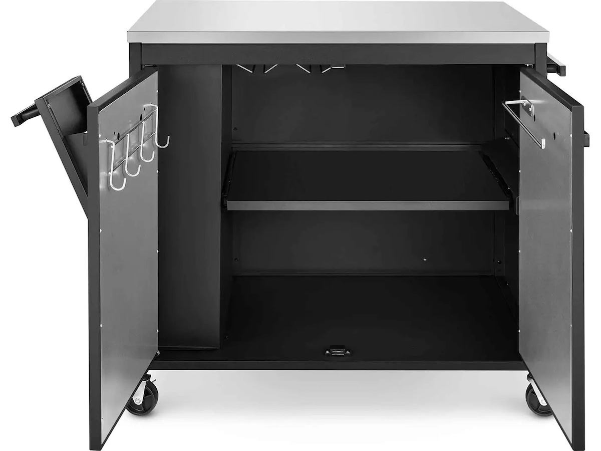 Austin and Barbeque Trolleybord med dörrar Utomhusgrillvagnar