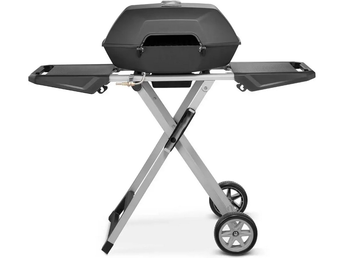 Bärbar gasgrill med dubbelbrännare 4,5 kW Utomhusgrillar
