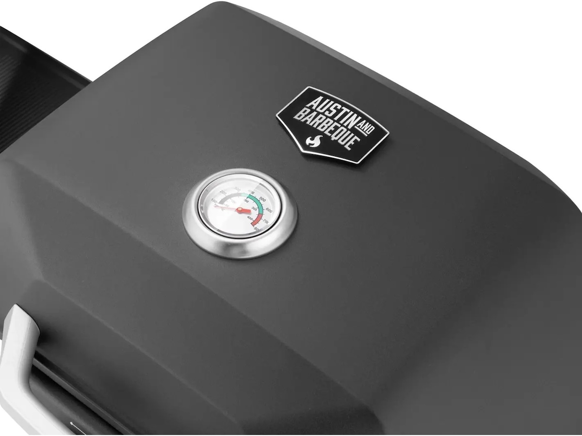 Bärbar gasgrill med dubbelbrännare 4,5 kW Utomhusgrillar