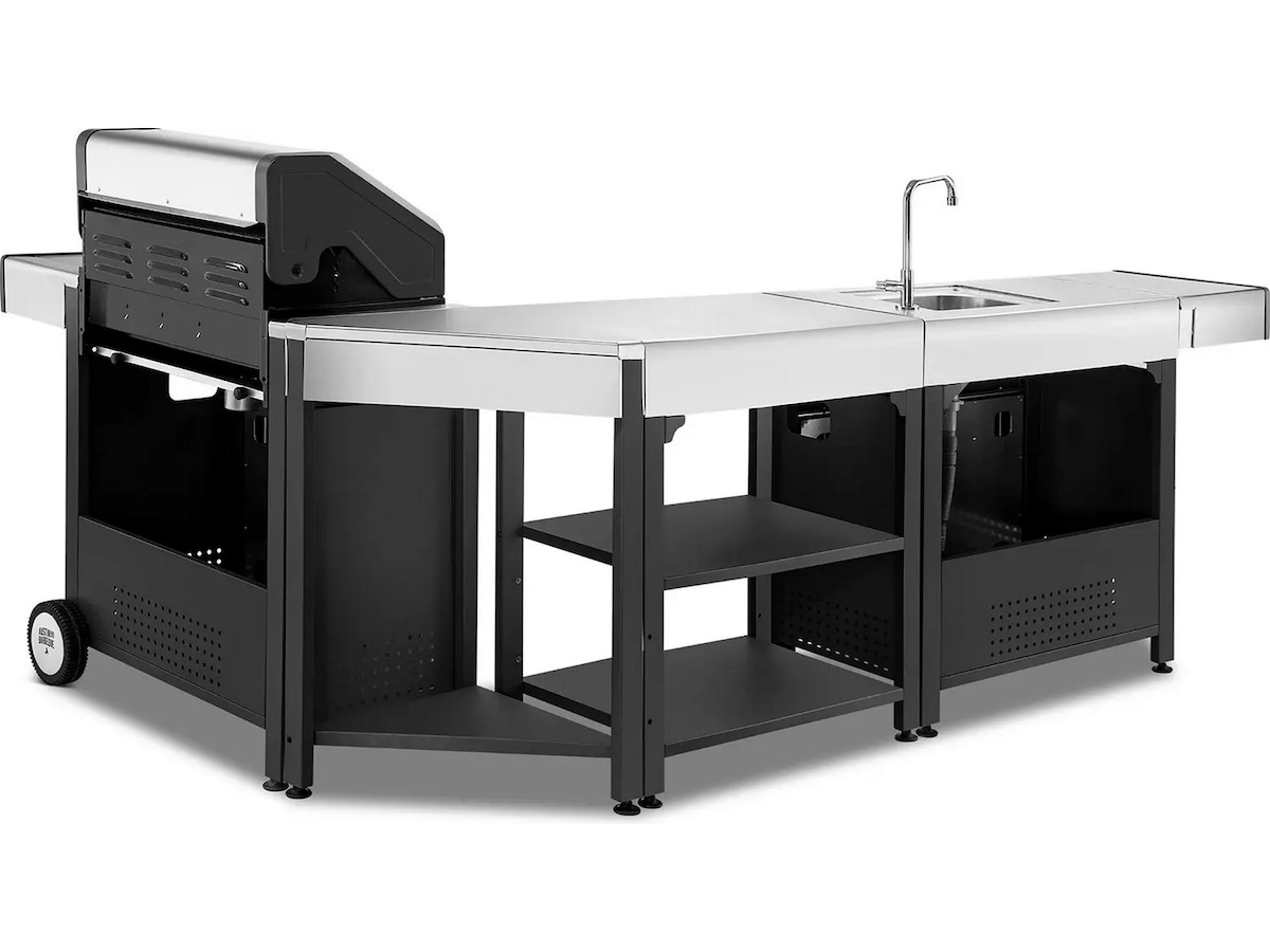 Austin and Barbeque Hörnbord 90-graders vinkel Utomhusgrillvagnar
