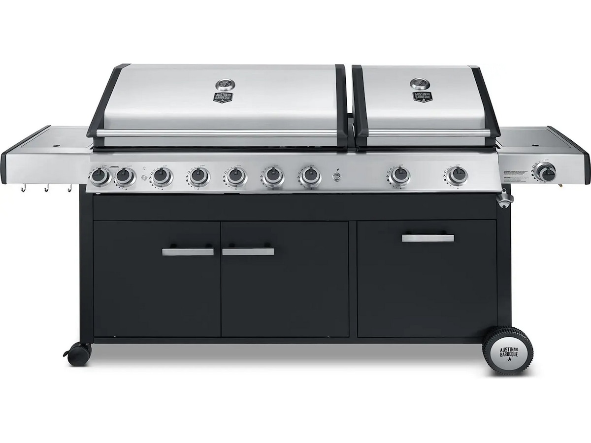 Austin and Barbeque Gasgrill 8+2 brännare Utomhusgrillar