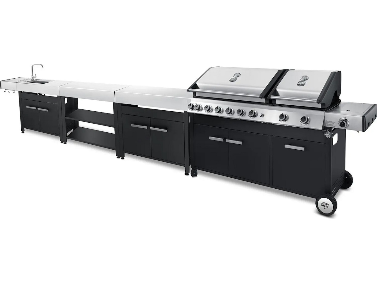 Austin and Barbeque Gasgrill 8+2 brännare Utomhusgrillar