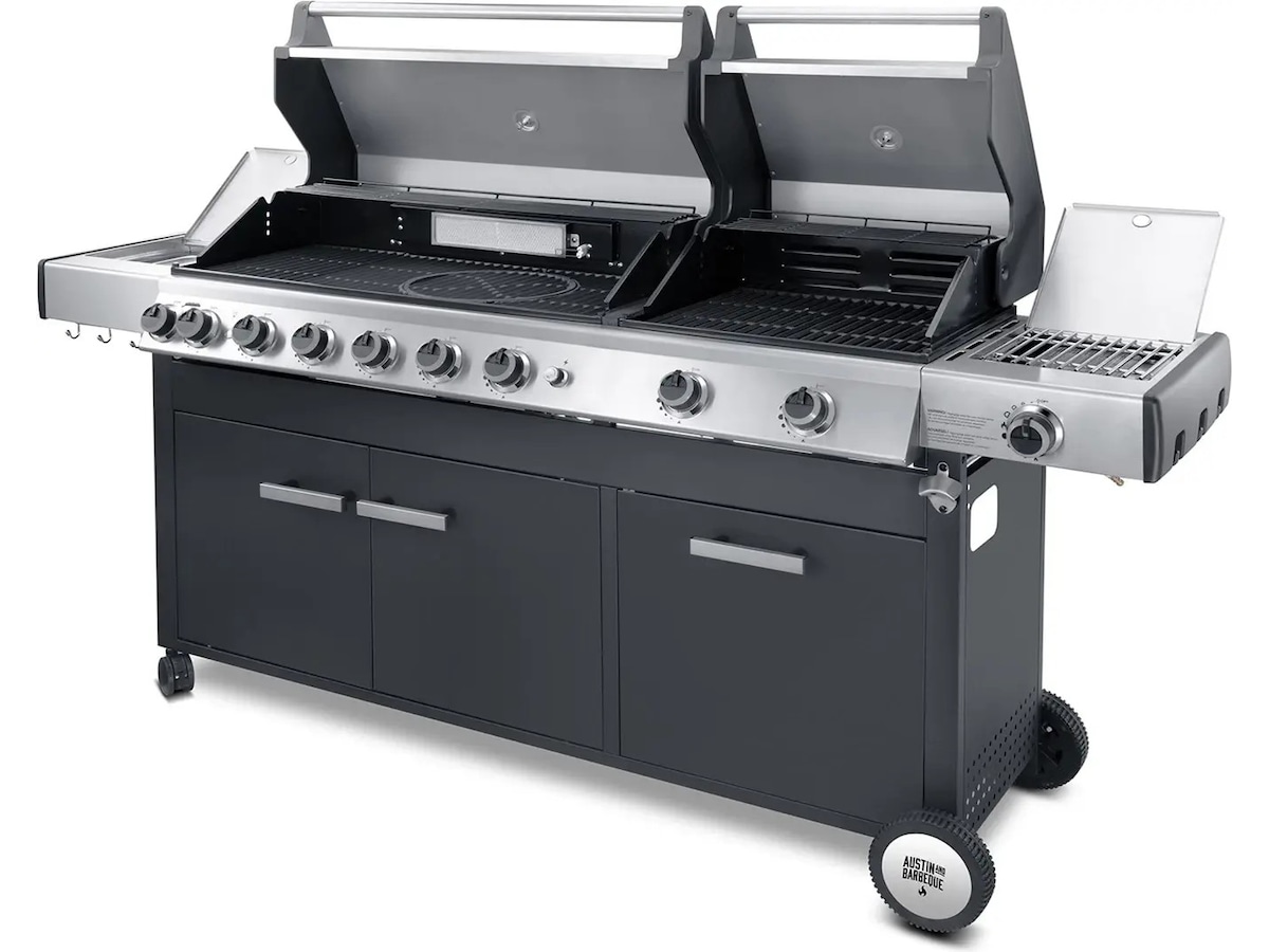 Austin and Barbeque Gasgrill 8+2 brännare Utomhusgrillar