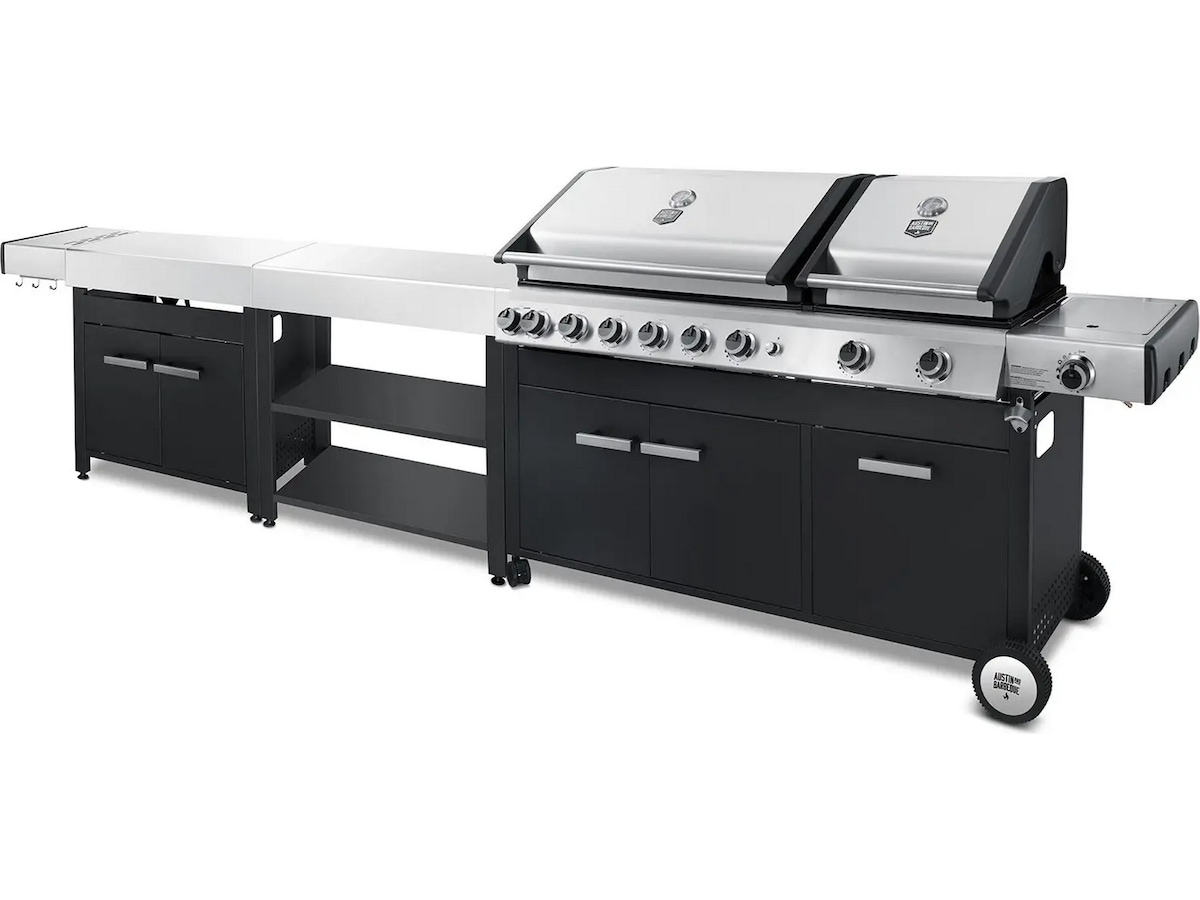 Austin and Barbeque Gasgrill 8+2 brännare Utomhusgrillar