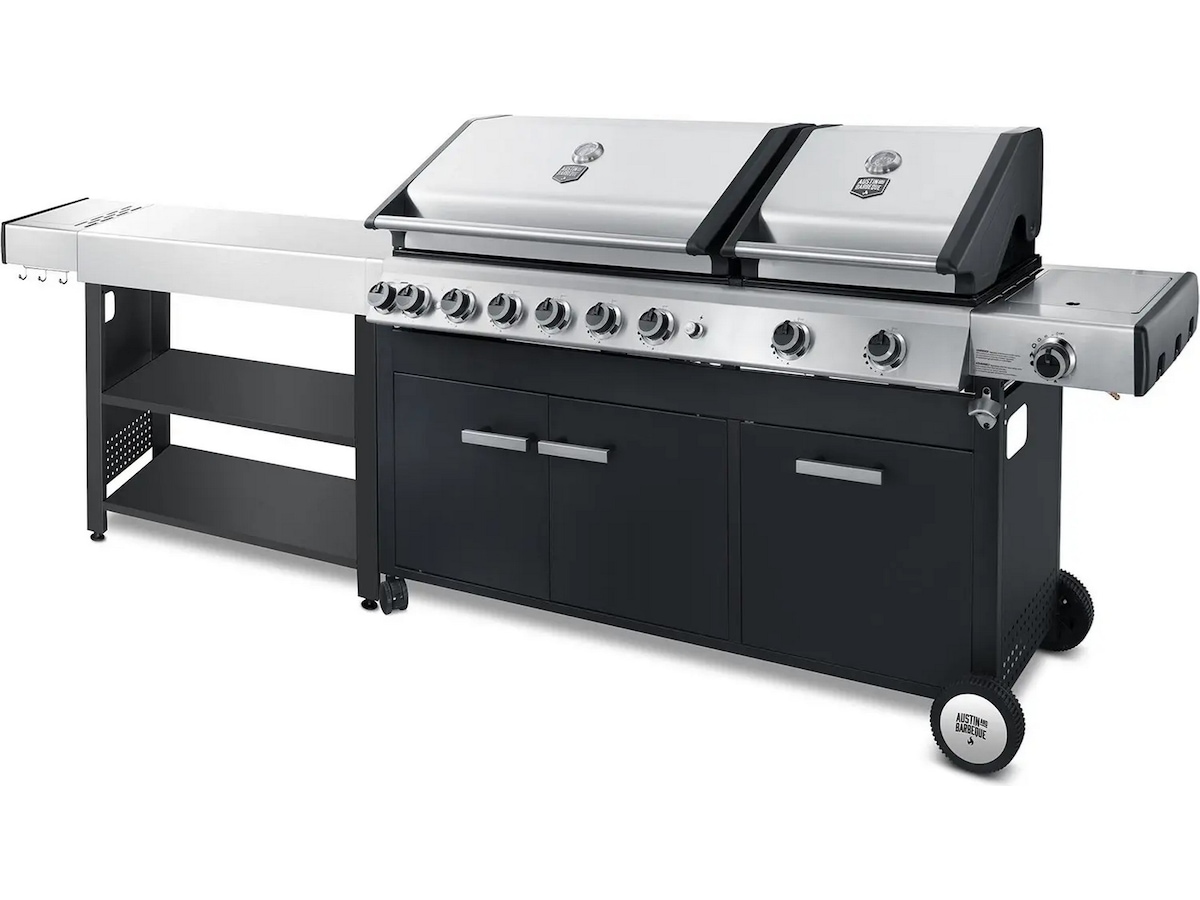 Austin and Barbeque Gasgrill 8+2 brännare Utomhusgrillar