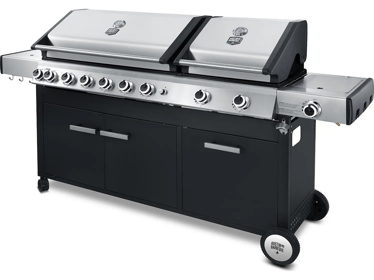 Austin and Barbeque Gasgrill 8+2 brännare Utomhusgrillar