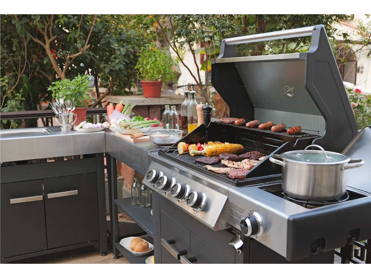 Austin and Barbeque Gasgrill 8+2 brännare Utomhusgrillar