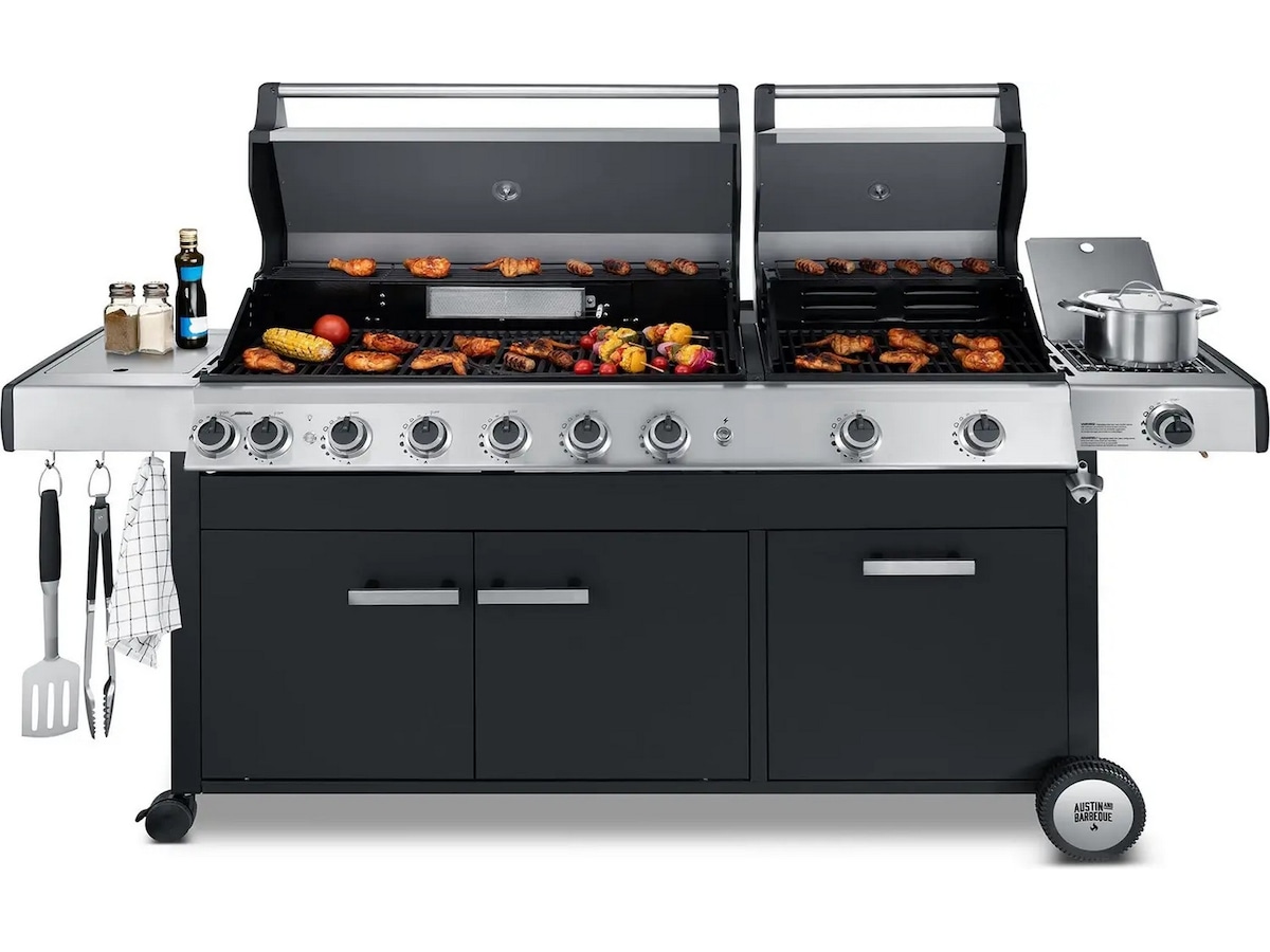 Austin and Barbeque Gasgrill 8+2 brännare Utomhusgrillar