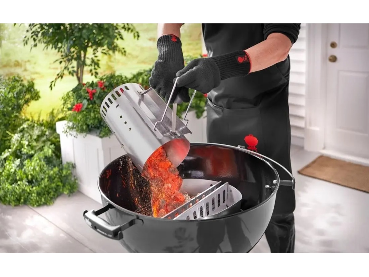 Weber Chimney Starter för Kol Grillverktyg och tillbehörssats