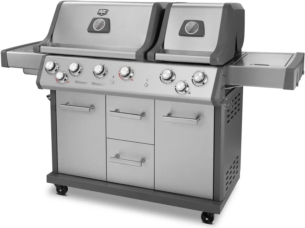 Austin and Barbeque AABQ Pro 6+2B gasgrill Utomhusgrillar