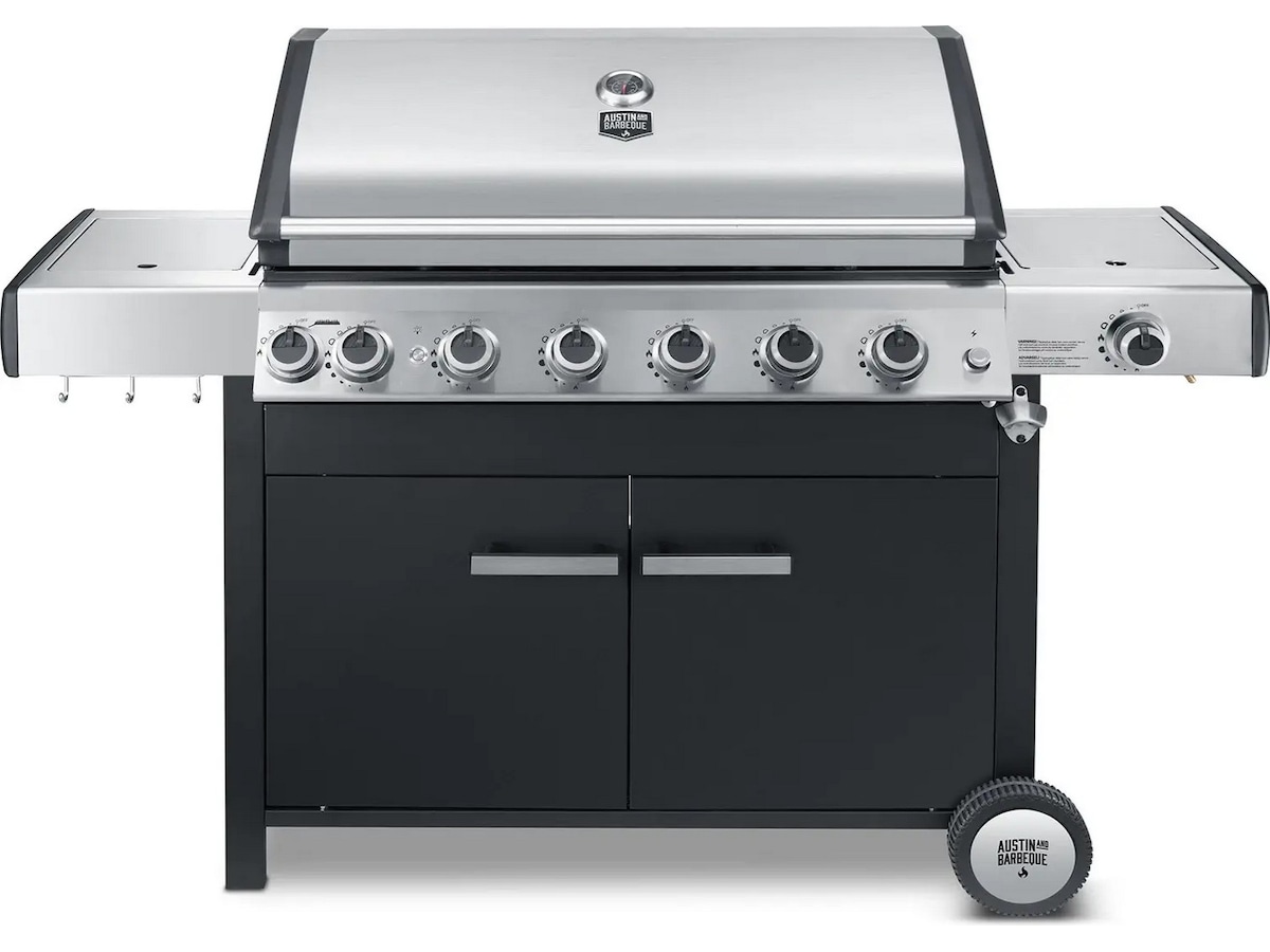 Austin and Barbeque Gasgrill 6+2 brännare Utomhusgrillar