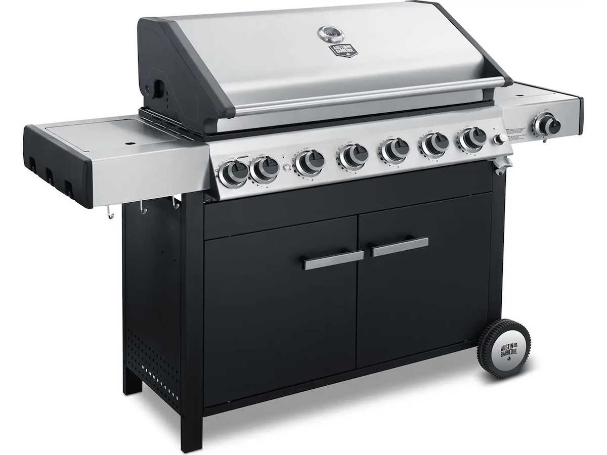 Austin and Barbeque Gasgrill 6+2 brännare Utomhusgrillar