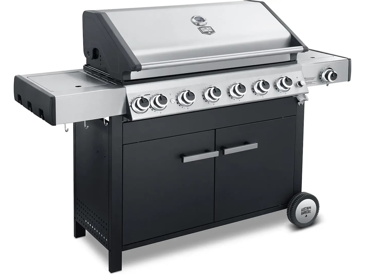 Austin and Barbeque Gasgrill 6+2 brännare Utomhusgrillar